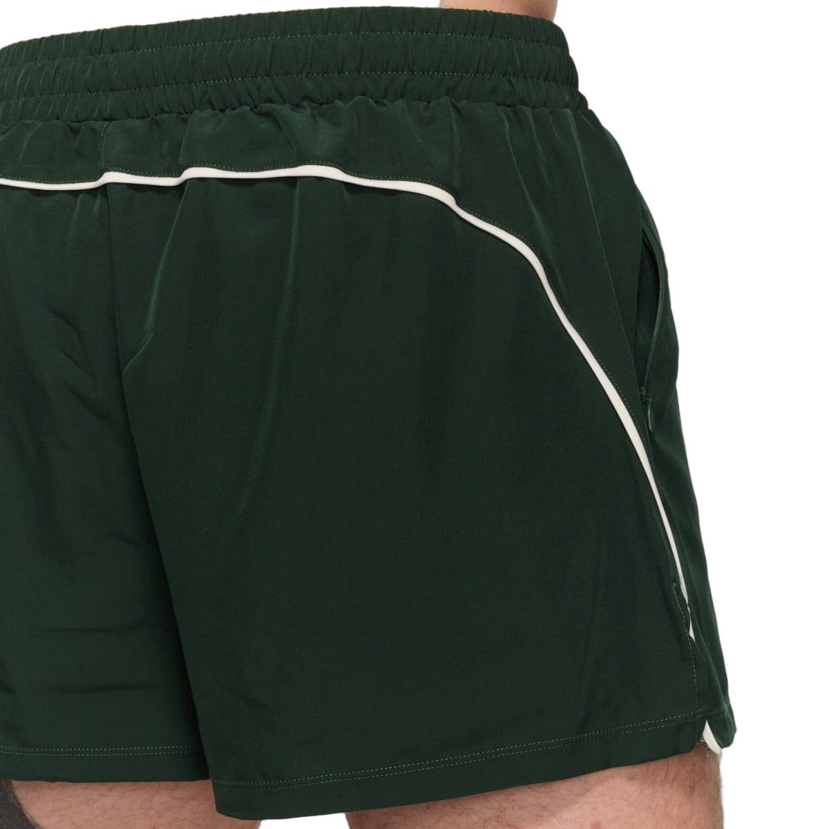 GymBeam Pantaloncini uomo oversize Varsity verde con tasche