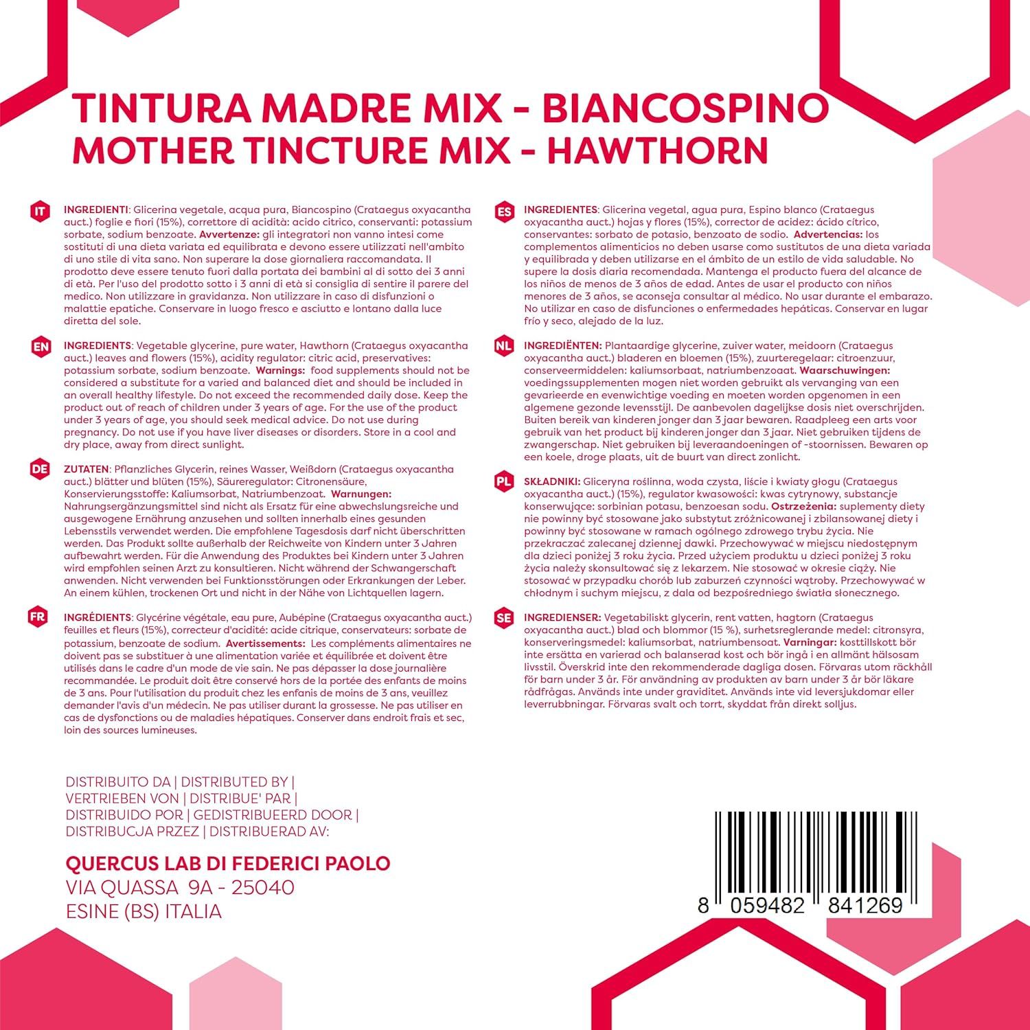 ERBOTECH Tintura Madre di Biancospino