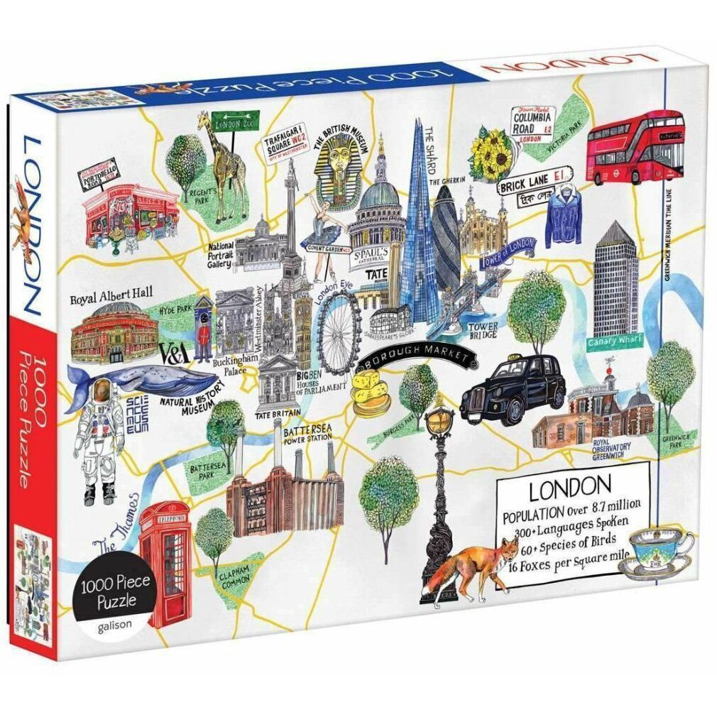 galison puzzle mappa di Londra 1000 pezzi