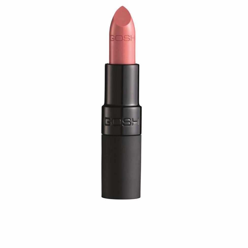 Rossetto rosa, astuccio nero. Marchio GOSH visibile. Matt Rose.