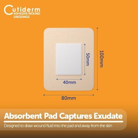 Bendaggio sterile per ferite 8 x 10 cm Cutiderm