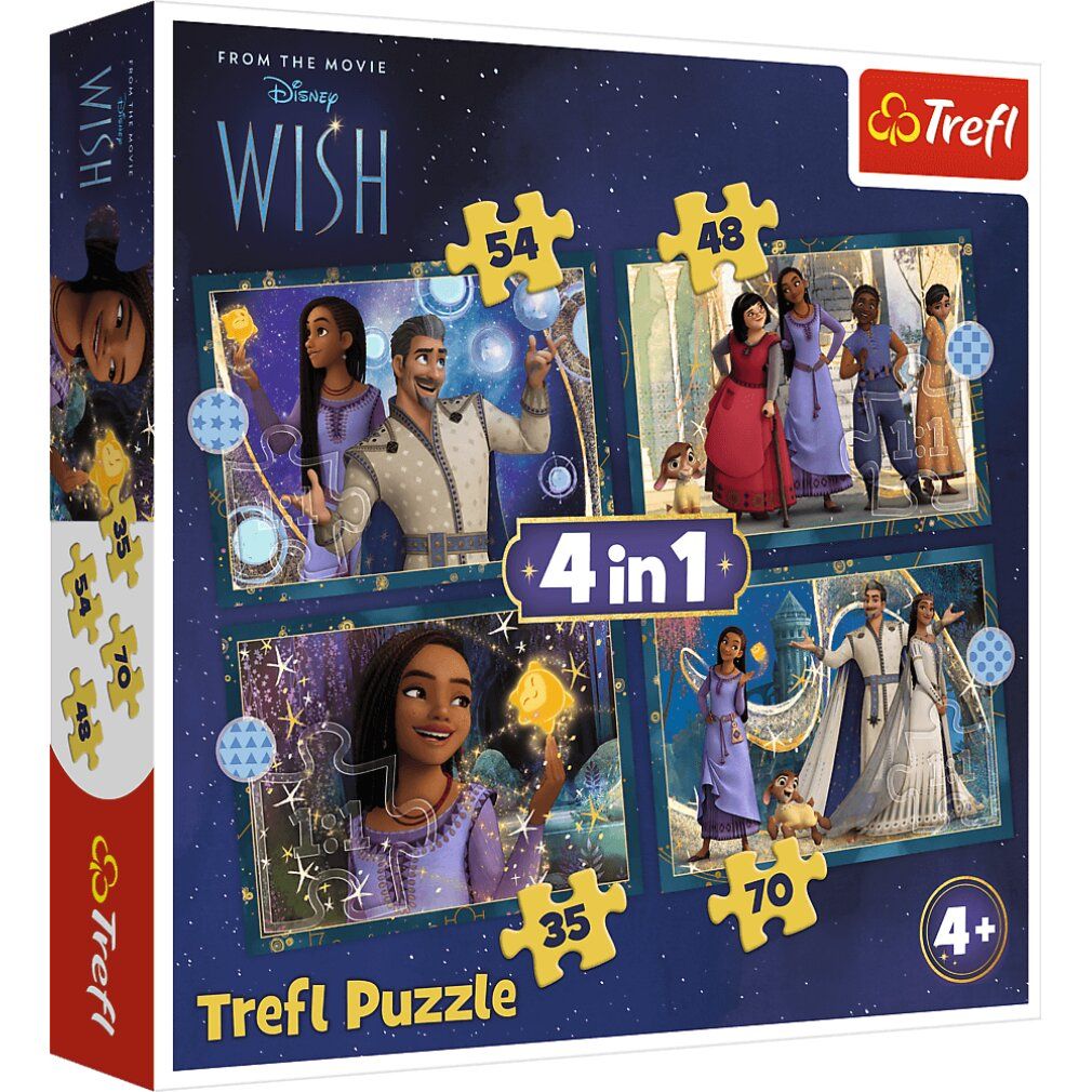 Puzzle trefl Canzoni: i sogni diventano realtà 4in1 (35,48,54,70 pezzi)
