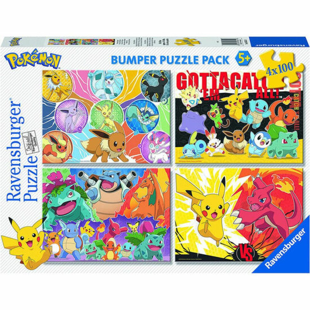 Puzzle Pokemon 4xück