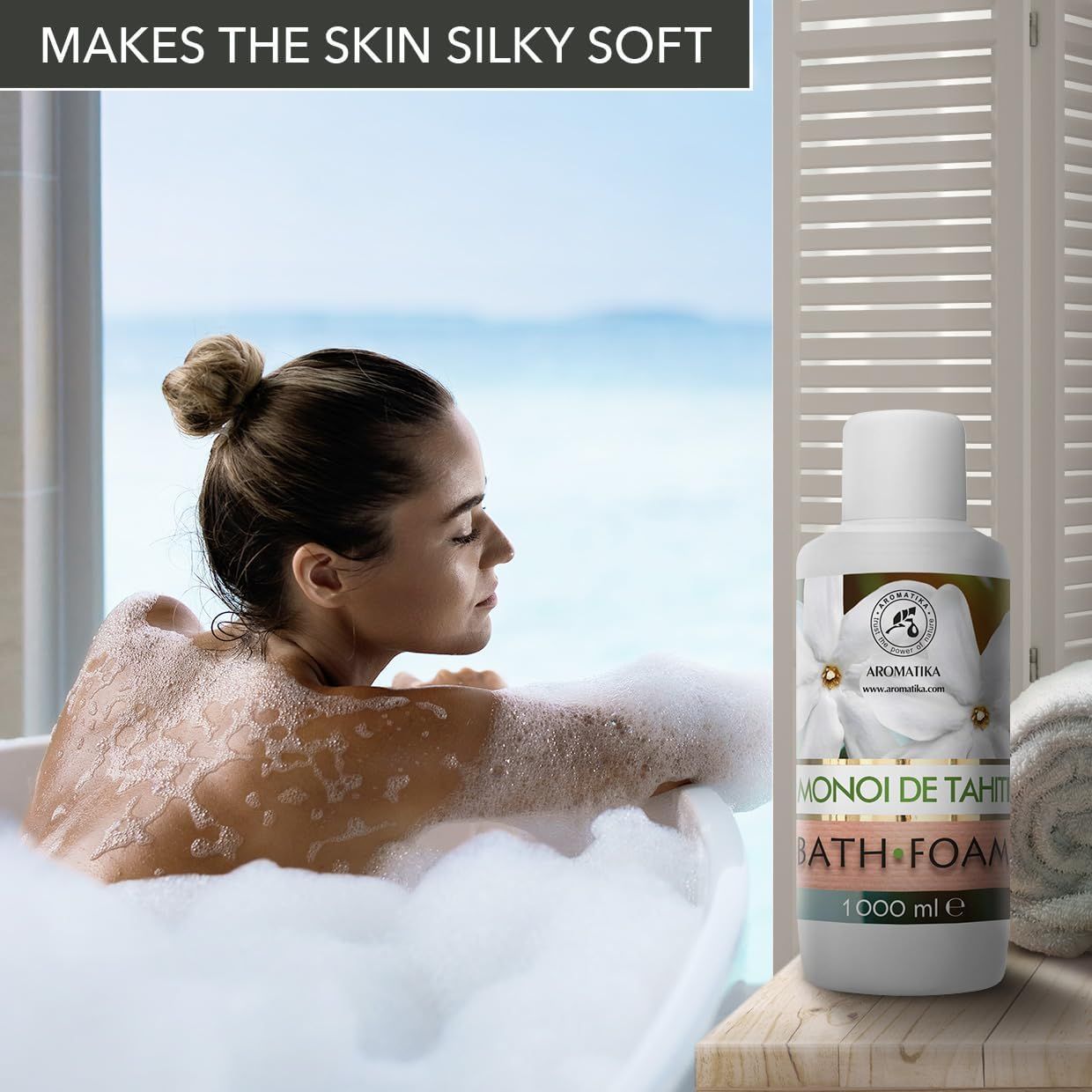 AROMATIKA Schiuma da bagno Monoi de Tahiti