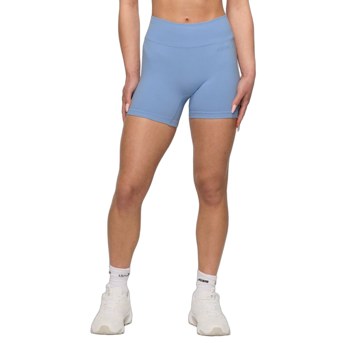 GymBeam Pantaloncini donna Seamless NEO slim a vita alta Sky