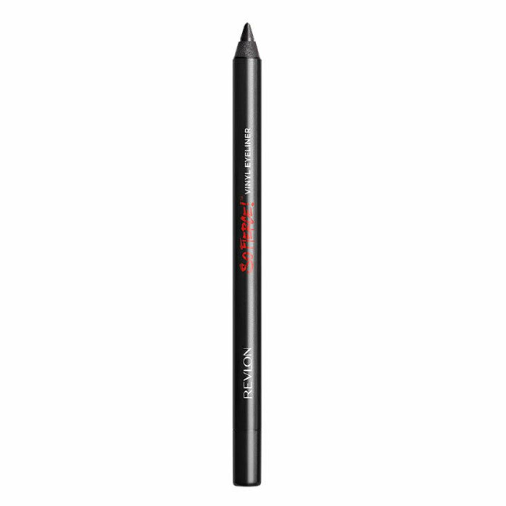 Eyeliner Revlon So Fierce Vinyl nero. Punta, forma cilindrica. Penna nera con testo rosso.