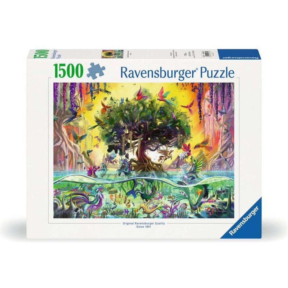 Ravensburger originale Un puzzle di qualità l'unicorno del lago e i suoi amici (1500 parti)