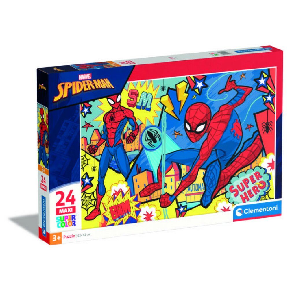 clementoni Puzzle Spiderman: Super Hero maxi 24 pezzi