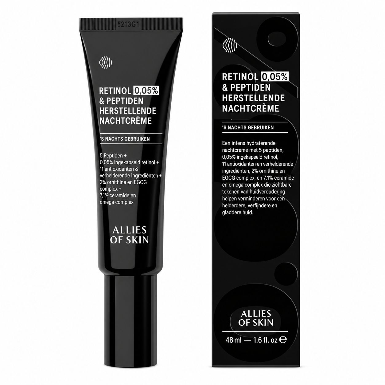 ALLIES OF SKIN Retinal 0,05 % & Peptides Repair Crema notte – rassodante e ringiovanente