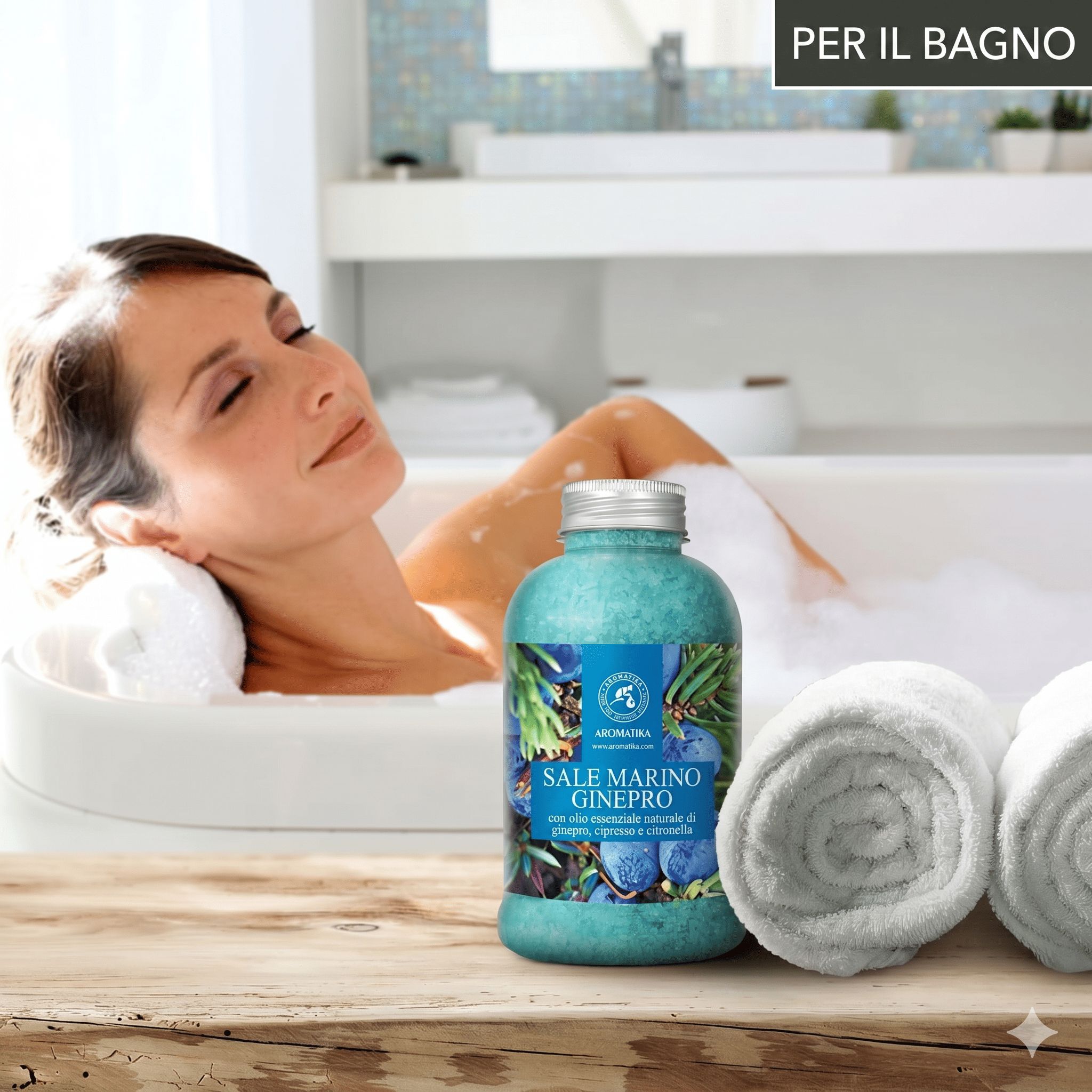 Sale da bagno AROMATIKA “Ginepro”