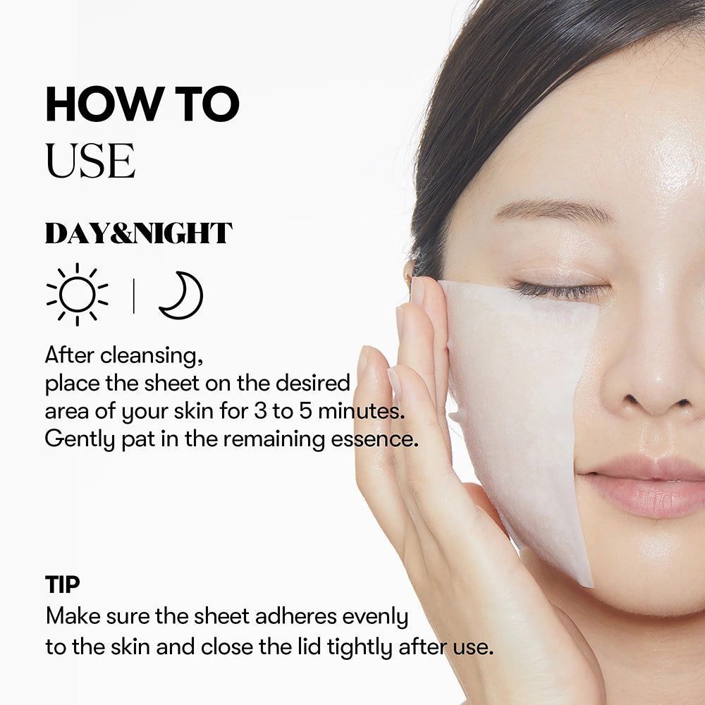Uso delle salviettine VT Cosmetics Cica Skin Pack: 3-5 minuti sulla pelle.