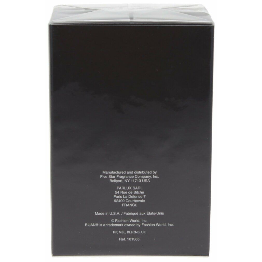 Retro di una scatola nera con testo. Informazioni del produttore e marchi. Prodotto negli Stati Uniti.