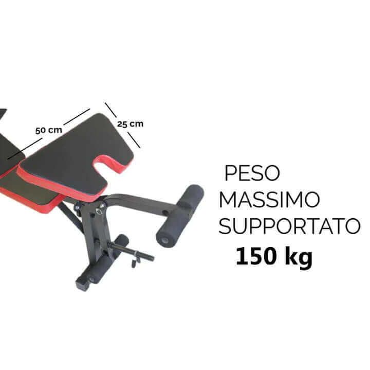 FFitness Panca Multifunzione Dip Station con Bilanciere Da 180 cm FF