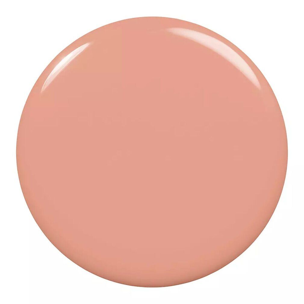 Macchia rotonda di smalto per unghie, tonalità rosa-marrone chiaro. Superficie lucida.