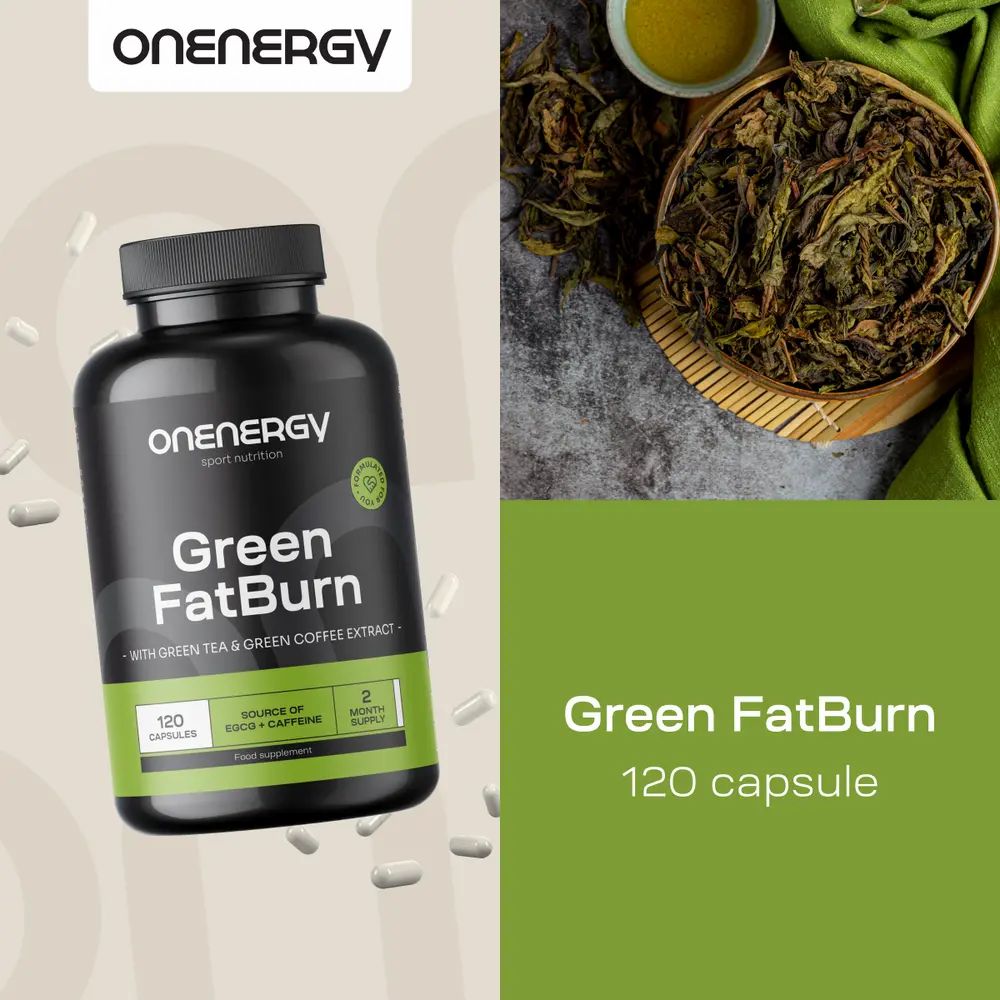 OnEnergy Green FatBurn, 120 capsule. Con caffeina aggiunta.