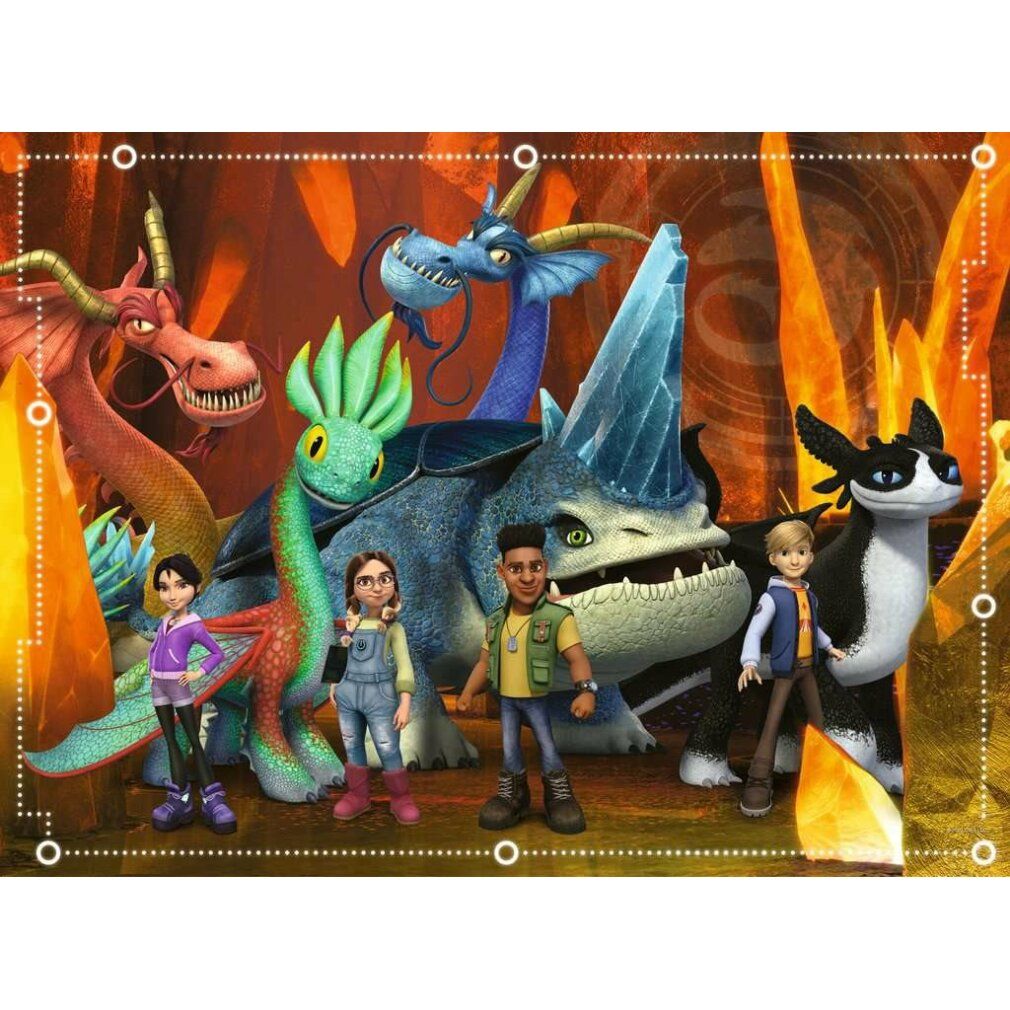 Puzzle per bambini Dragons - i 9 mondi (100 pezzi)