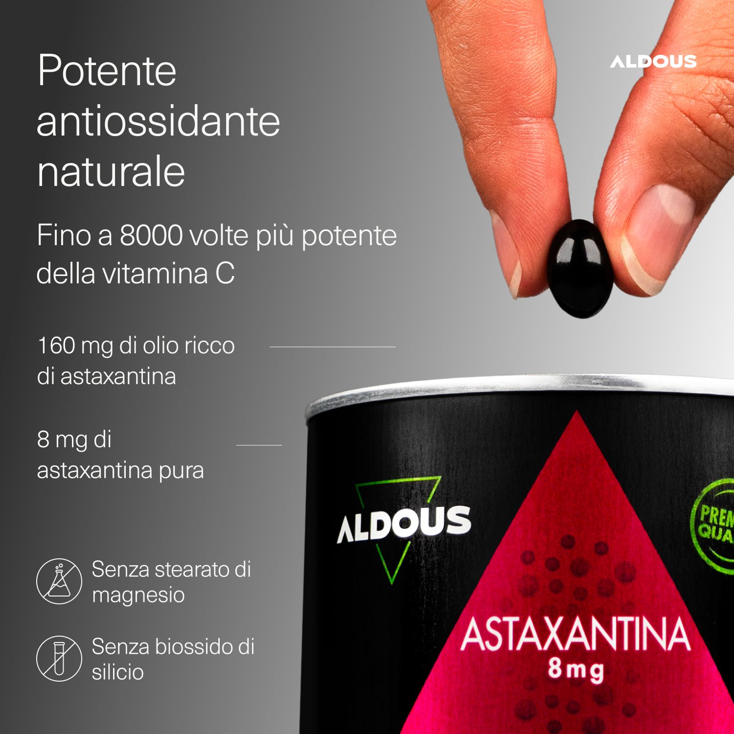 Aldous - Astaxantina - Antiossidanti, Sistema Immunitario
