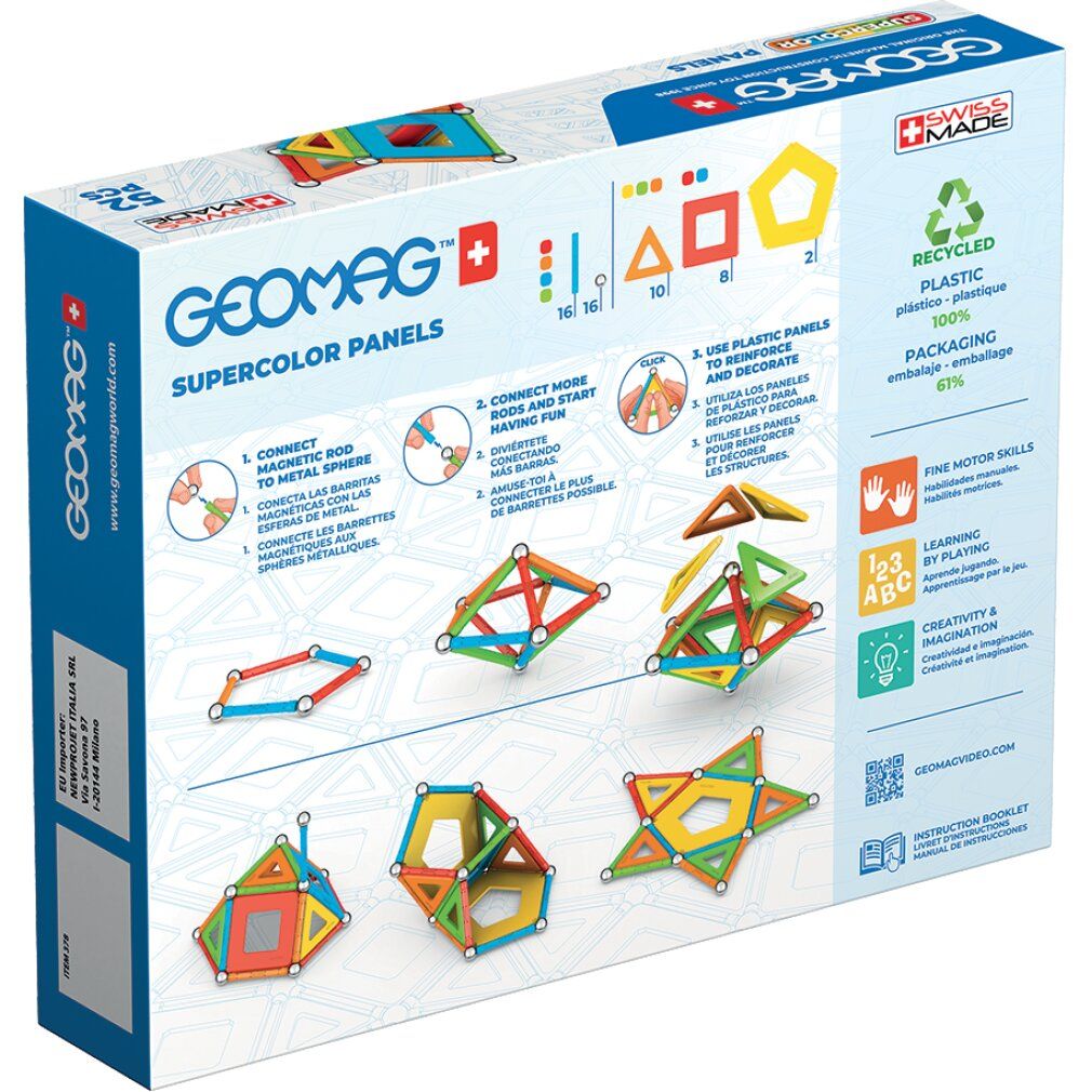 geomag Pannelli Supercolor riciclati 52T