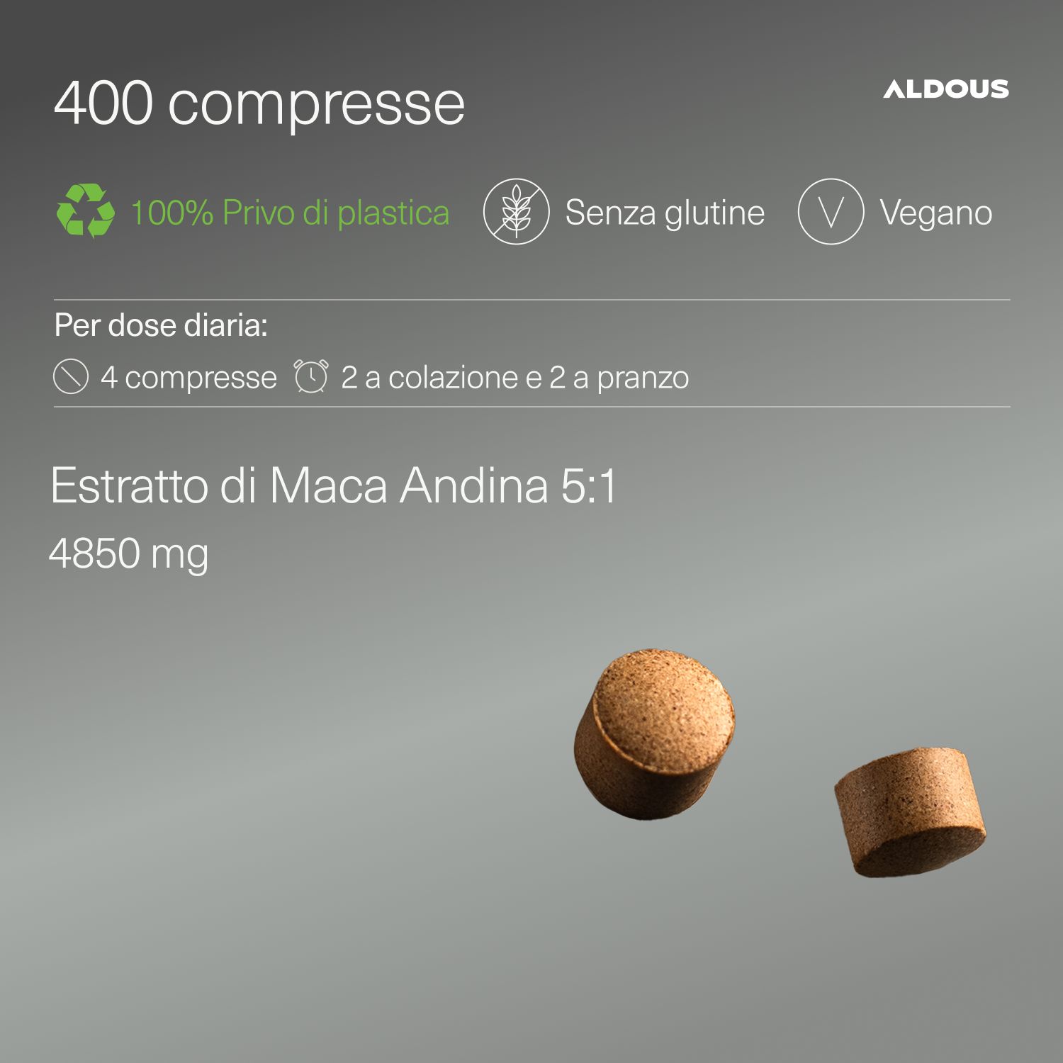 Aldous - Maca Peruviana Pura - Energia e la Vitalità