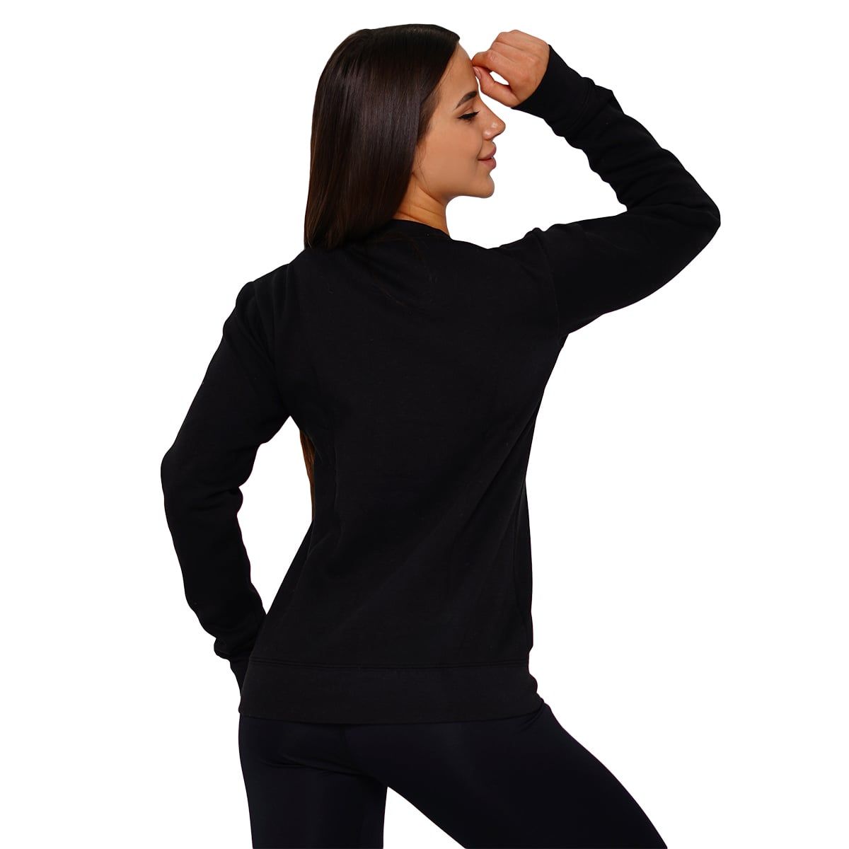 GymBeam Felpa donna Basic Jumper Black regular senza cappuccio