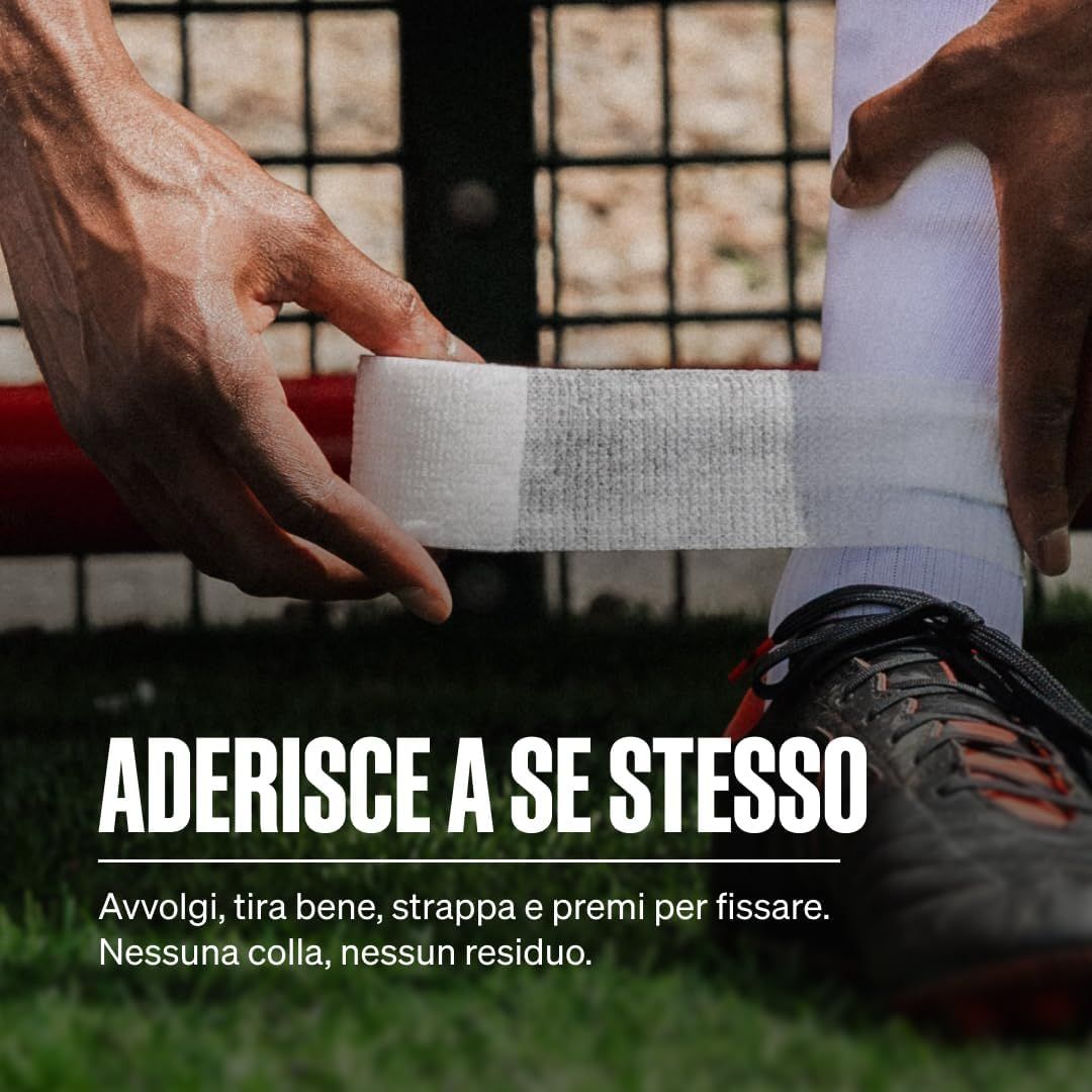 SPORTTAPE Bendaggio Autoadesivo - 5 cm x 4,5 m Bianco
