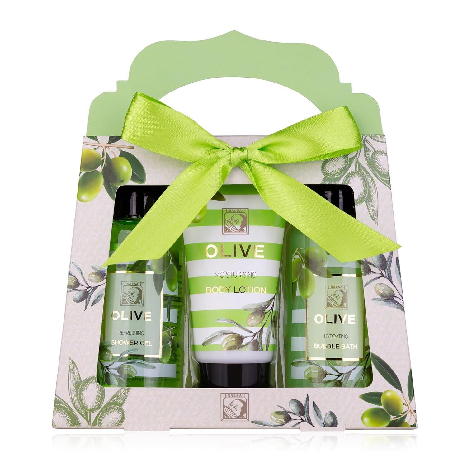 Set doccia Accentra OLIVE per donna in elegante confezione regalo