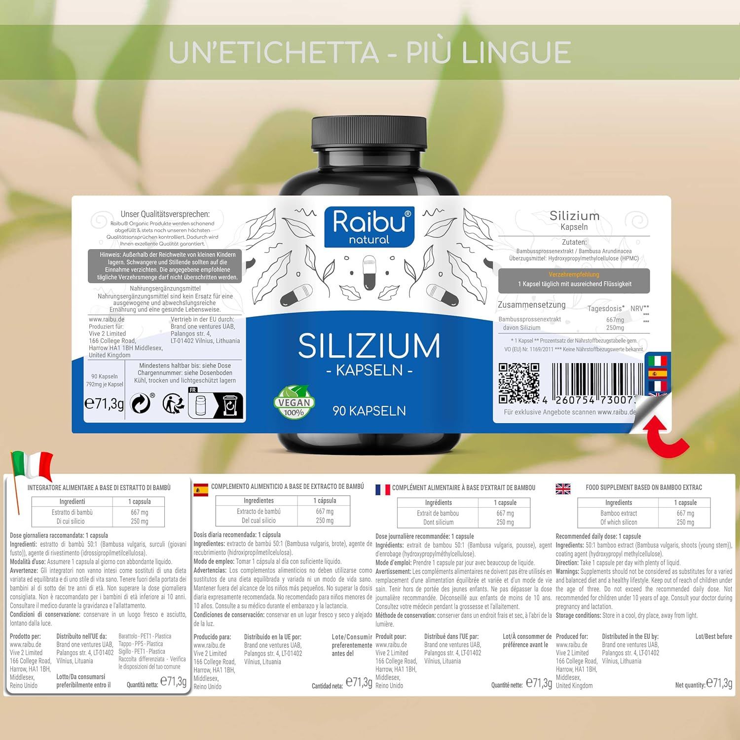 Silicio Capsule Alta Concentrazione - RAIBU