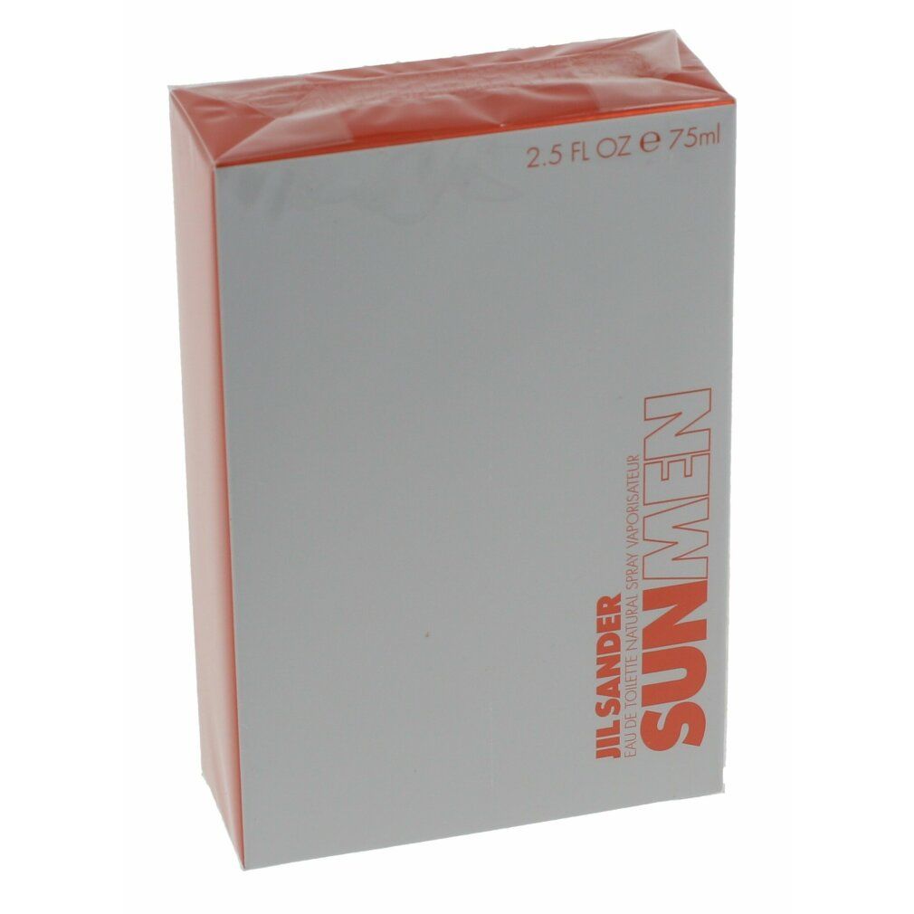 Confezione con scritta "SUN MEN" e 2.5 FL OZ 75ml.