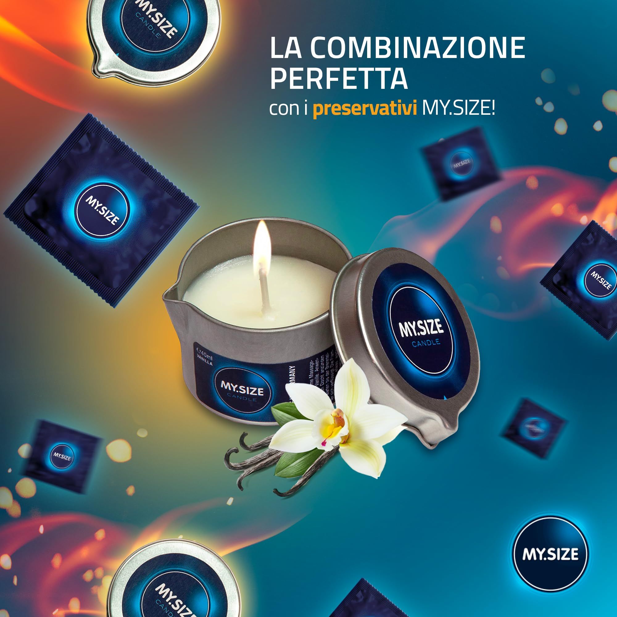 MY.SIZE Candela da Massaggio Vaniglia