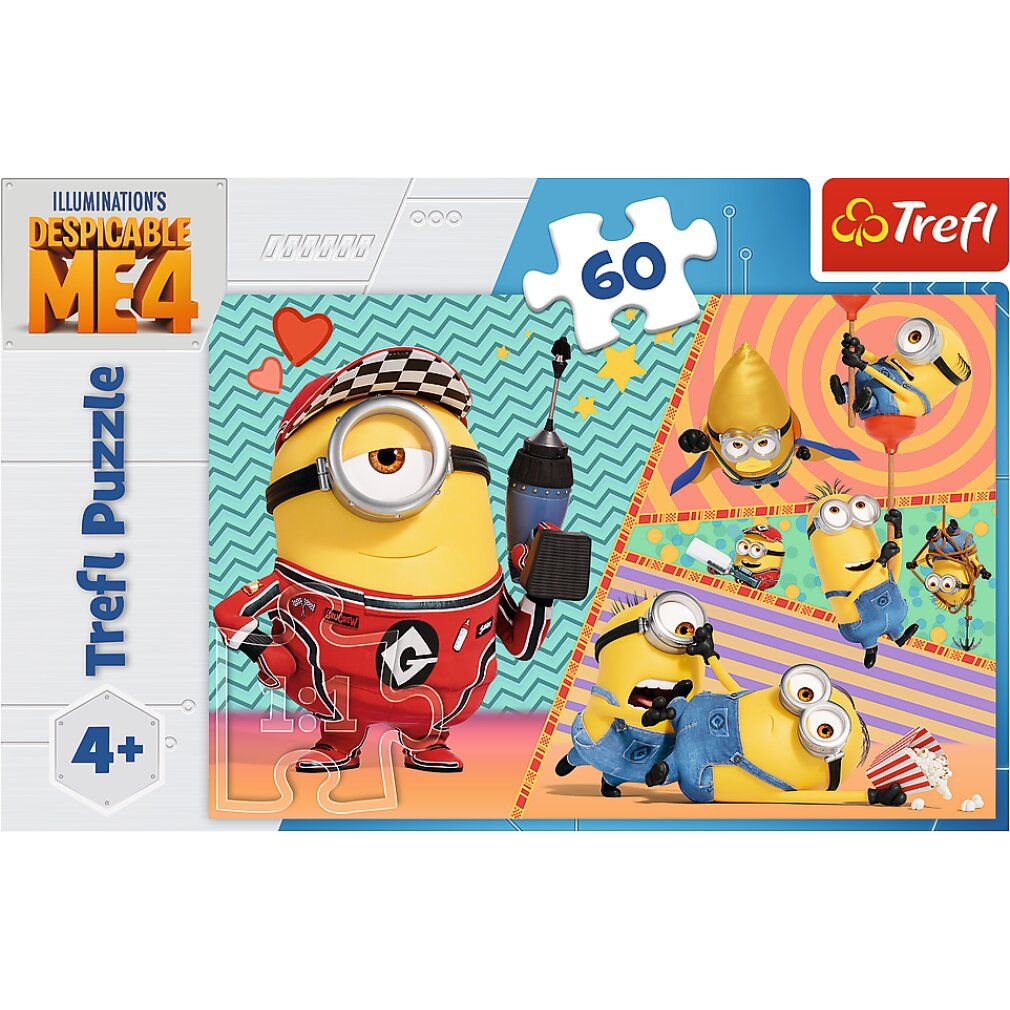 Puzzle con Minions. Stampa: 60 pezzi, Trefl Puzzle, Cattivissimo Me 4. Età consigliata: 4+.