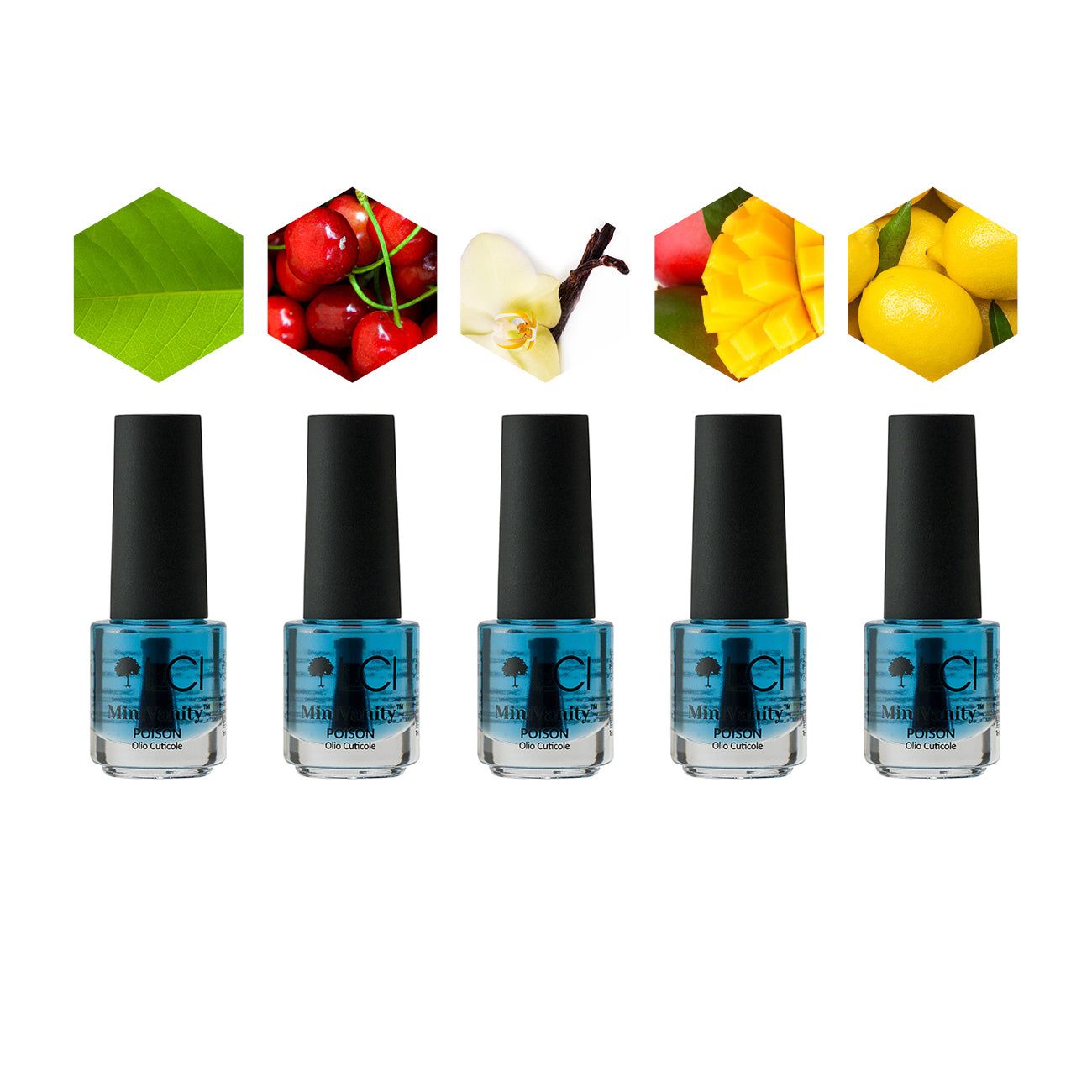 LCI Cosmetics - Set 5 Olio Cuticole Mini Vanity