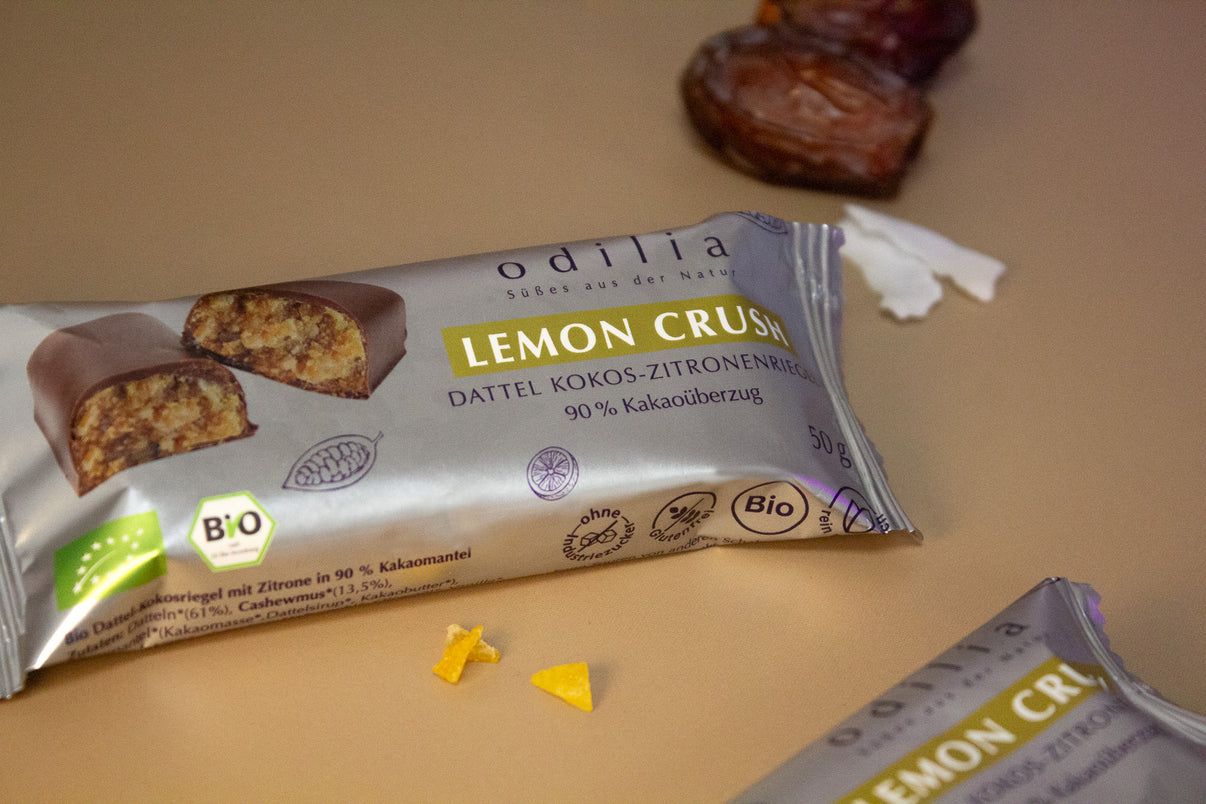 odilia Lemon Crush Barretta ai datteri, cocco e limone