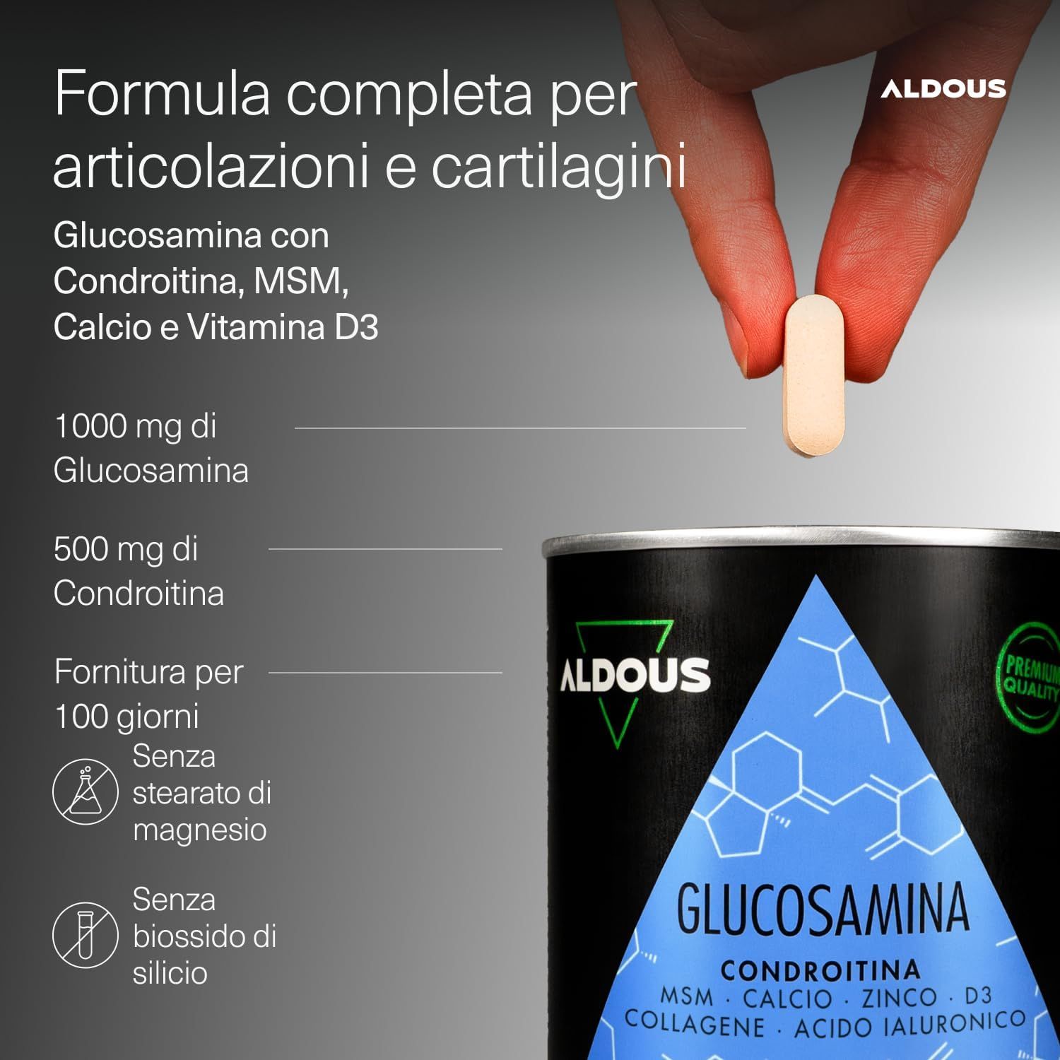 Aldous Compresse di Glucosamina e Condroitina