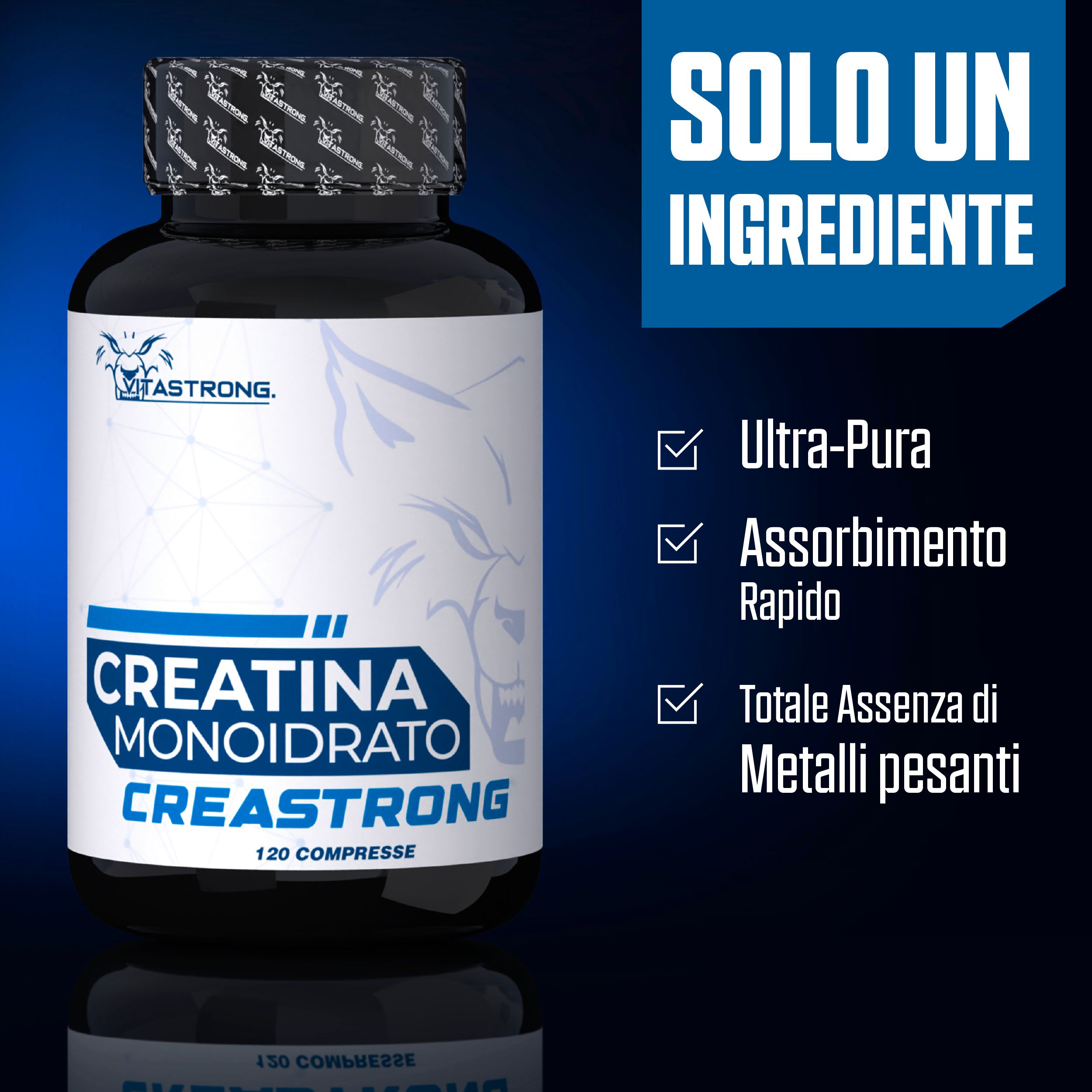 Vitastrong Creatina Creastrong® 120CPR