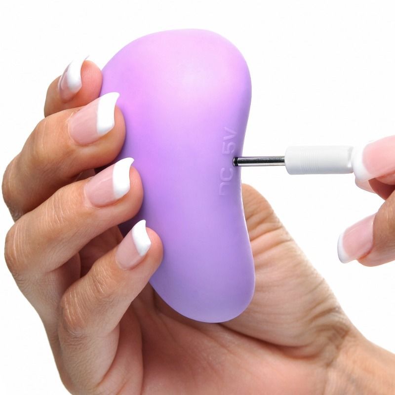 Carica del vibratore viola con cavo