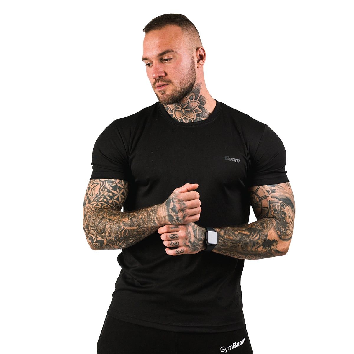 GymBeam T-shirt uomo TRN regular nera