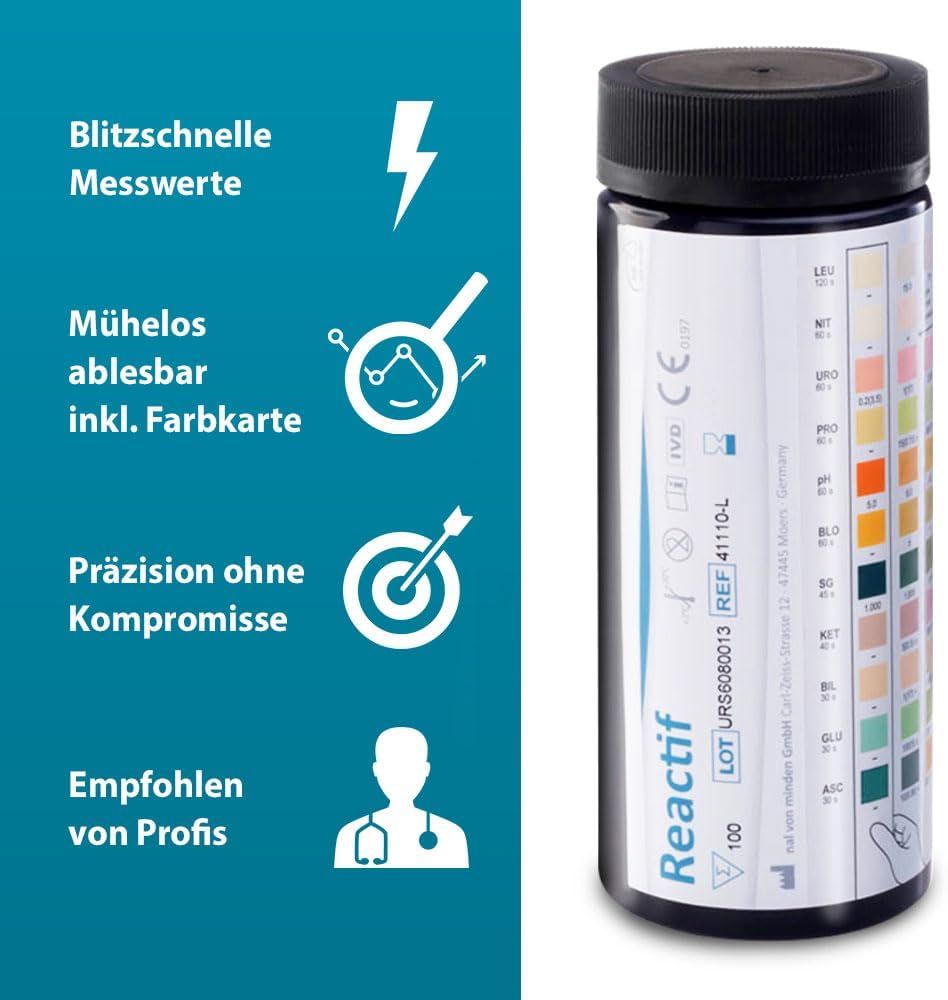 Reactif Test di salute - Strisce reattive per urina per 11 parametri