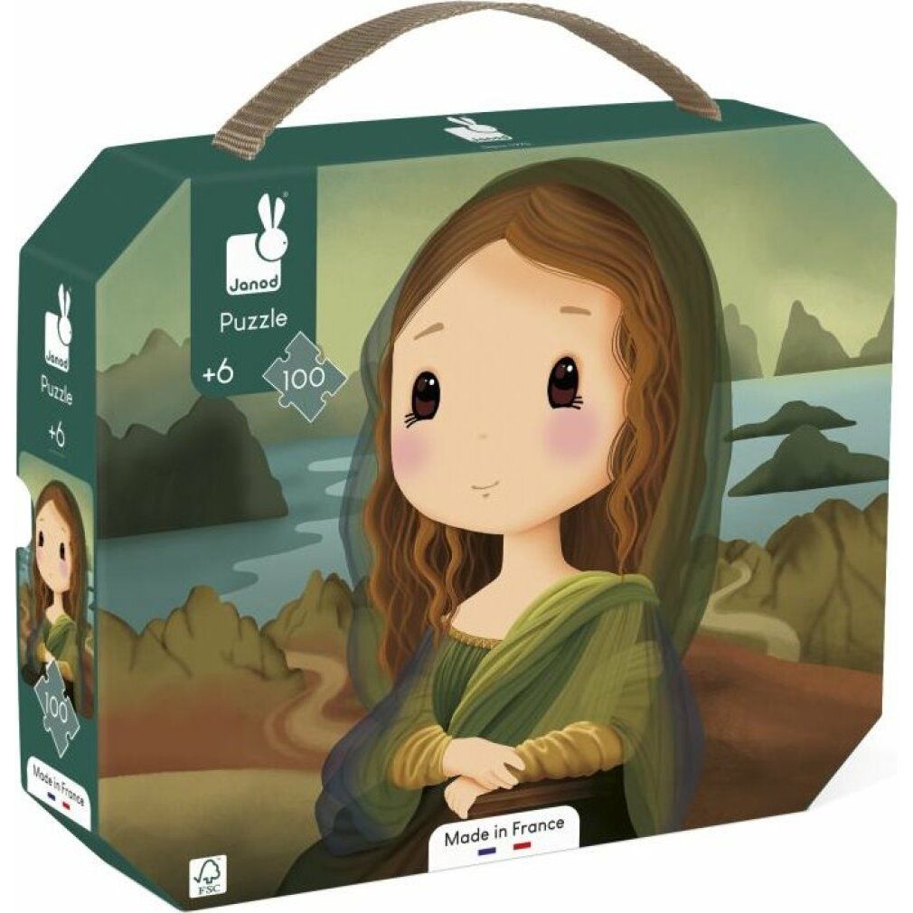 Puzzle janod in astuccio Ispirato a da Vinci 100 pezzi