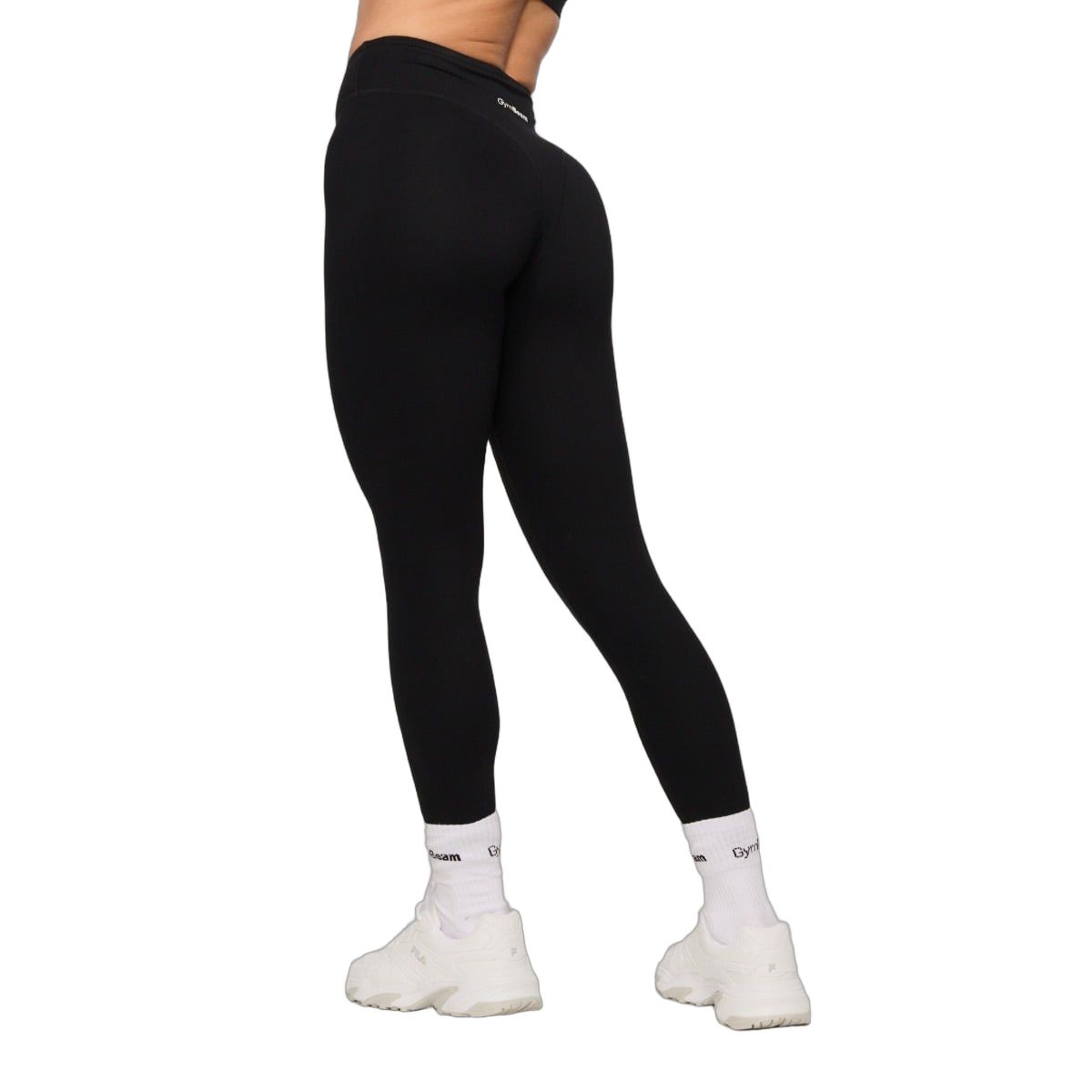 GymBeam Leggings donna Fierce neri a vita alta senza tasche