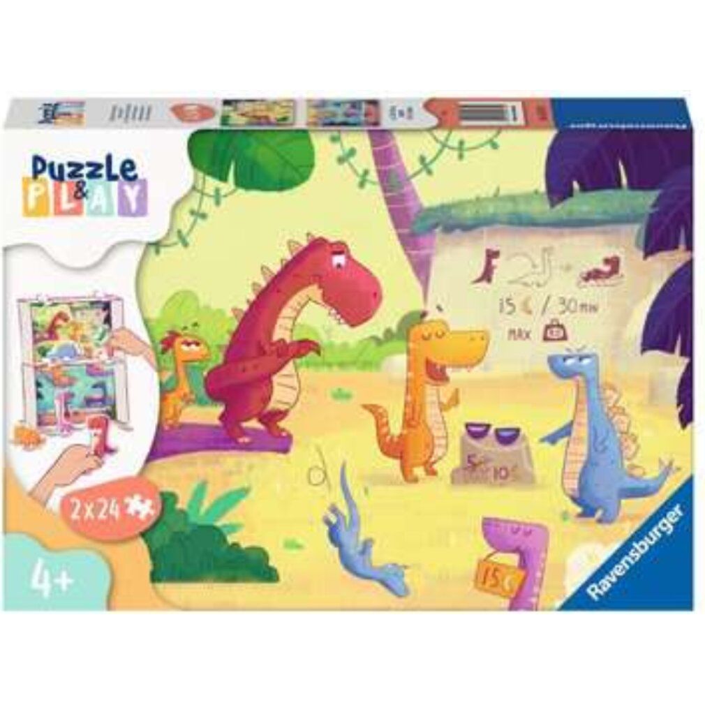 ravensburger Puzzle&Play: Dinosauri 2x24 pezzi