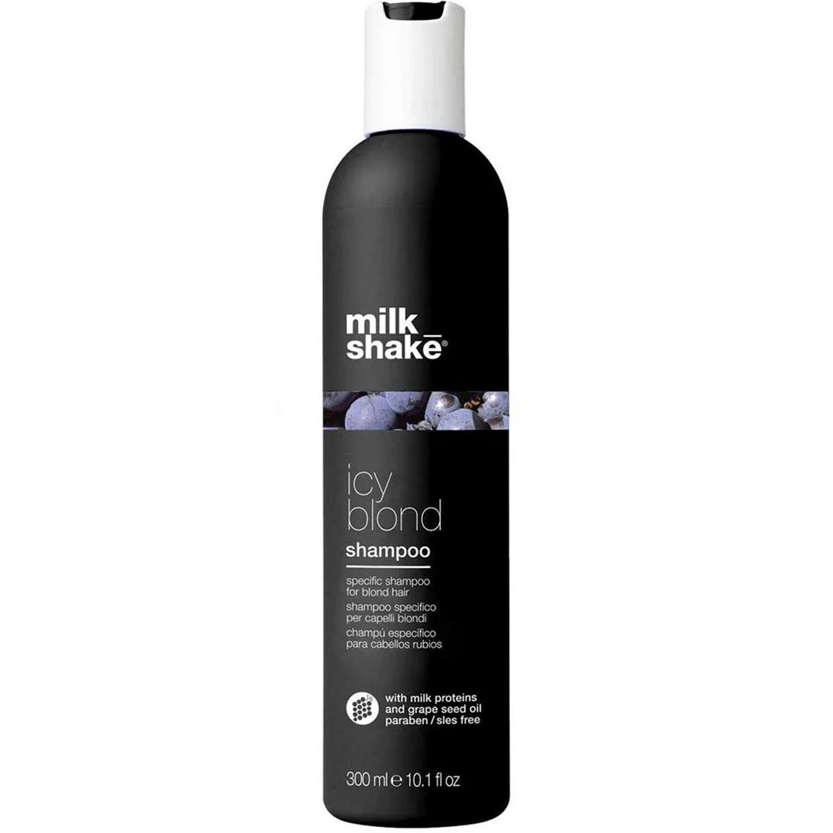 Shampoo Milk-shake Icy Blond, 300 ml. Shampoo specifico per capelli biondi con effetto cenere.