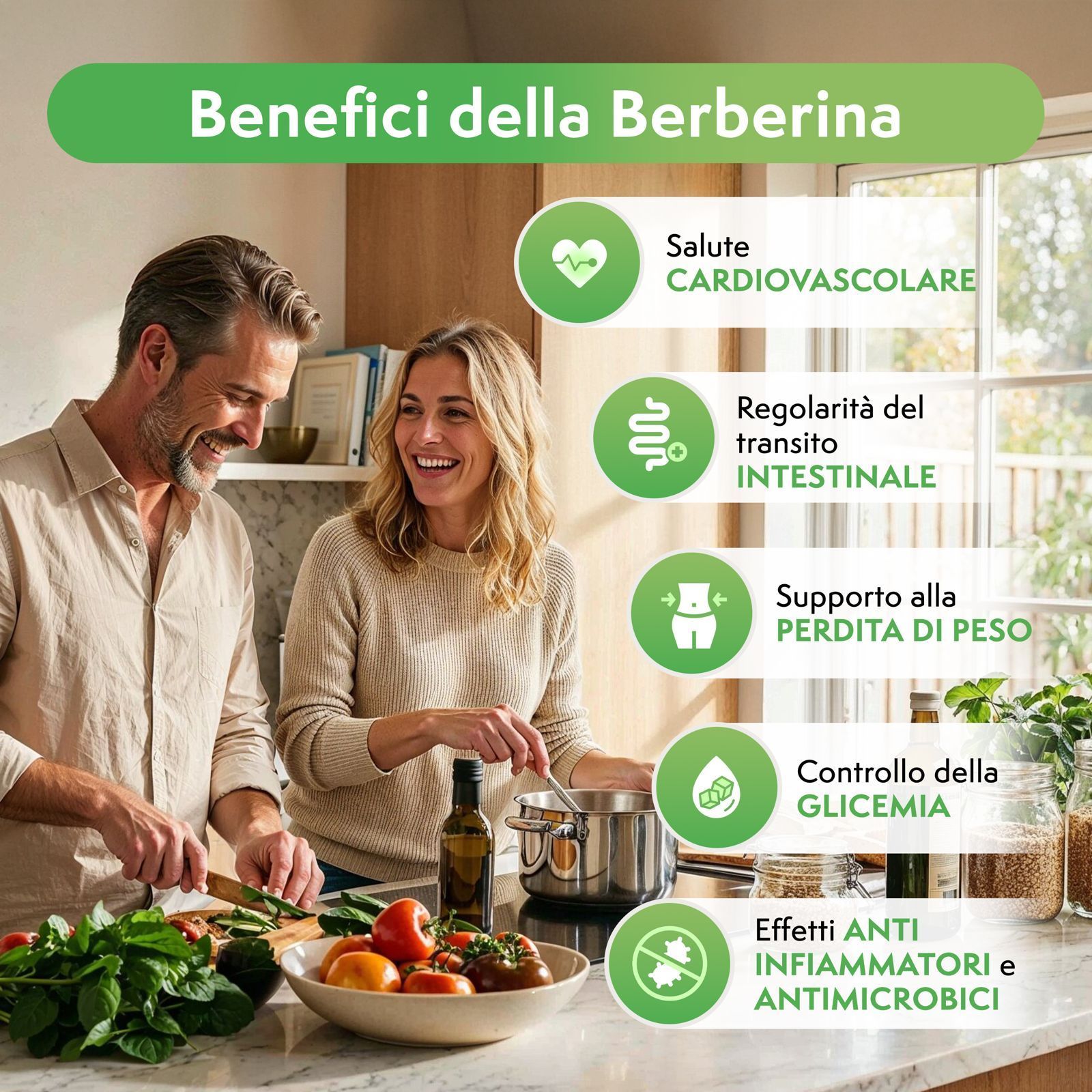 VitaminPure® Berberina 1000mg Formula Potenziata con Pepe Nero e Cromo