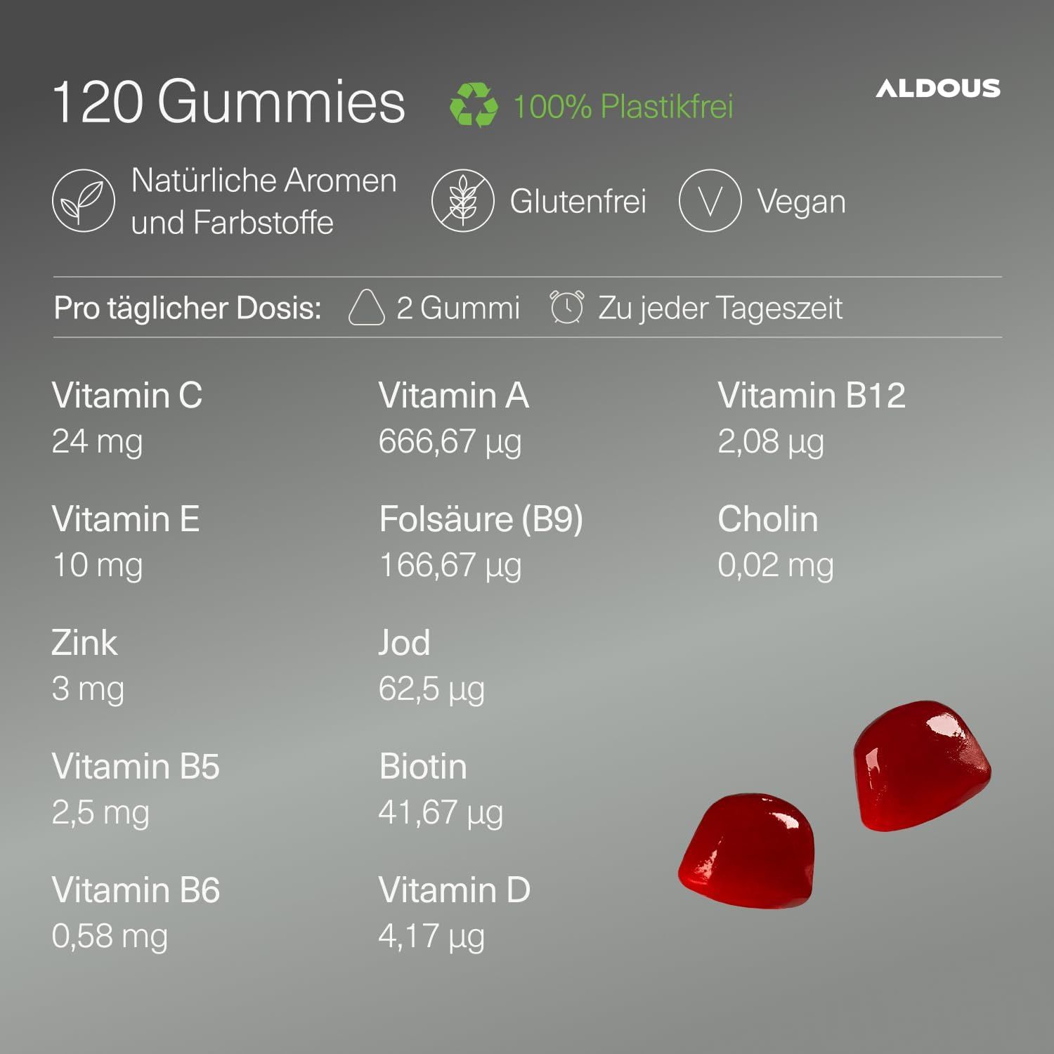 Aldous Gummies Multivitaminiche