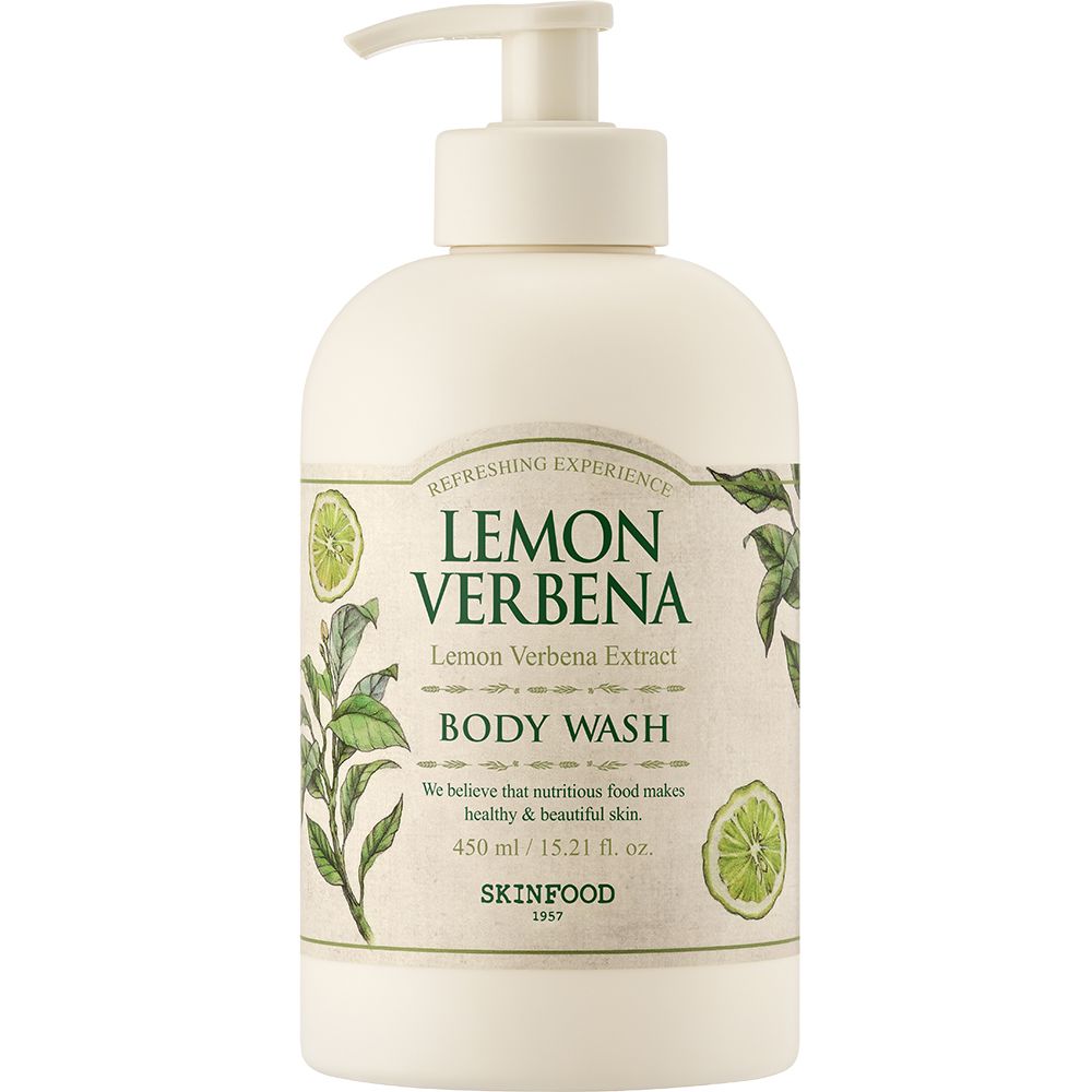 SKINFOOD Lemon Verbena Body Wash – Gel Doccia Rinfrescante con Verbena al Limone