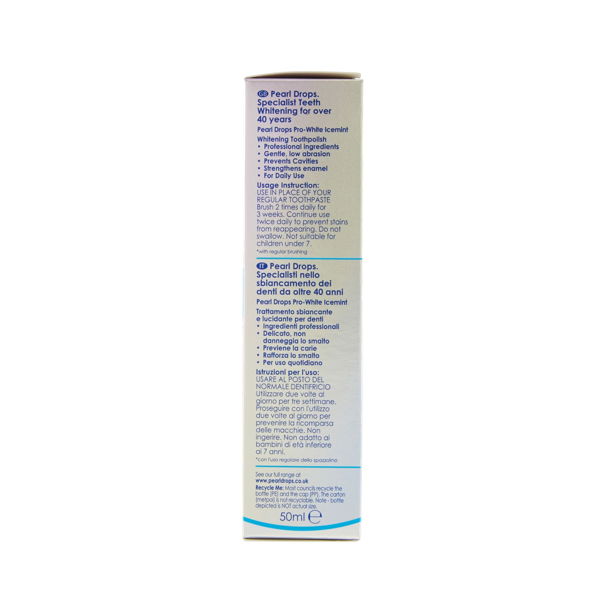 Pearl Drops Pro-White Icemint dentifricio 3 x 50 ml