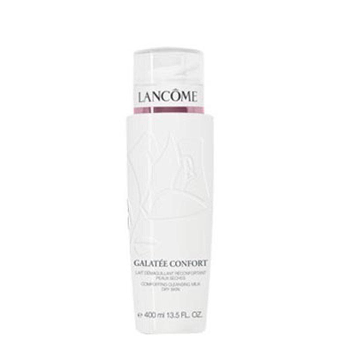 Flacone bianco con nome e testo del prodotto. Visibili: "GALATÉE CONFORT" e "400 ml 13.5 FL. OZ."
