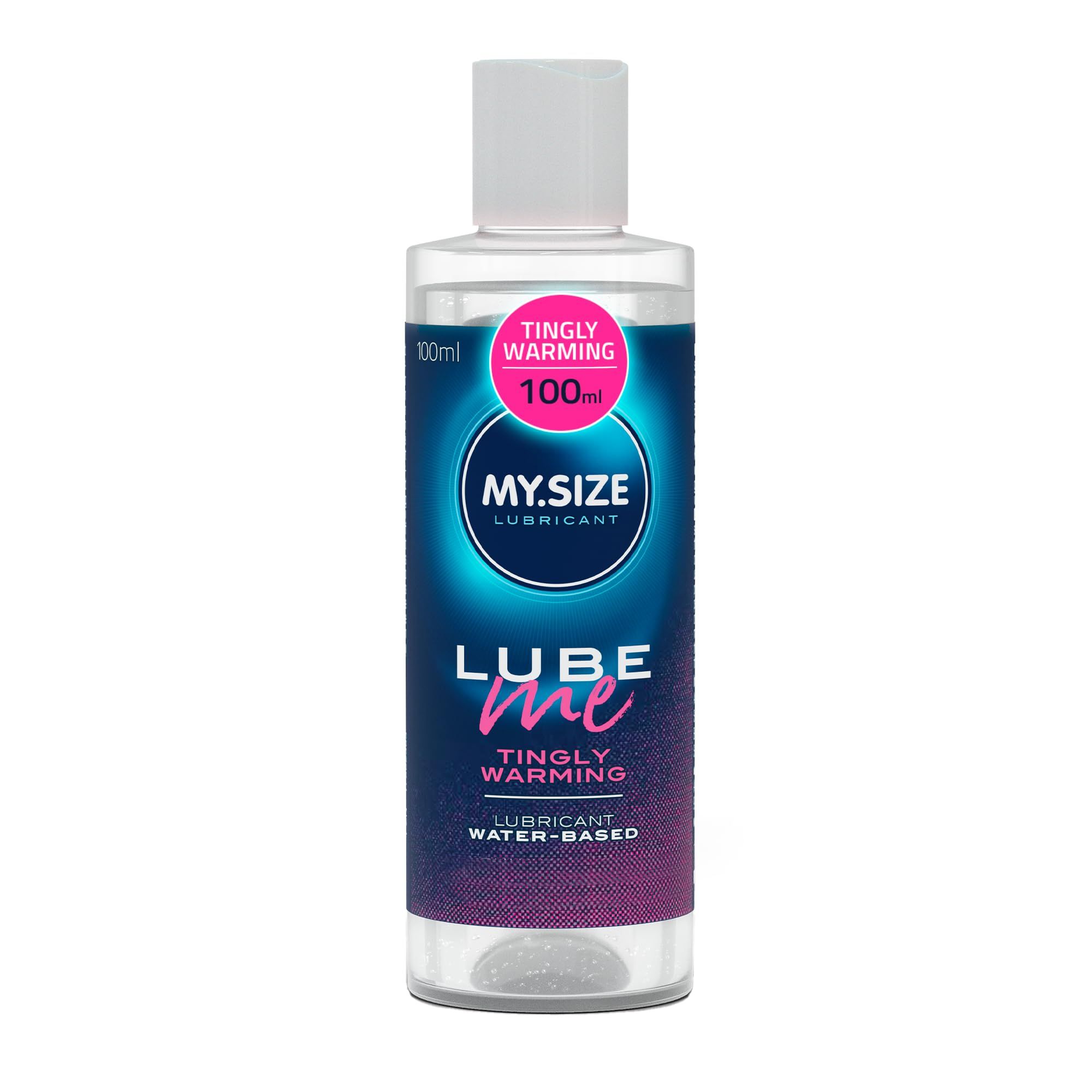MY.SIZE Lube Me Premium Gel Lubrificante Tingly Warming, flacone da 100ml con dispenser.