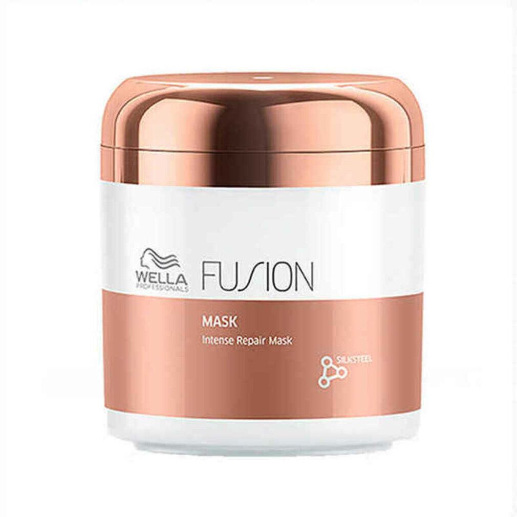Wella Fusion Maschera Riparatrice Intensa con tappo color rame.