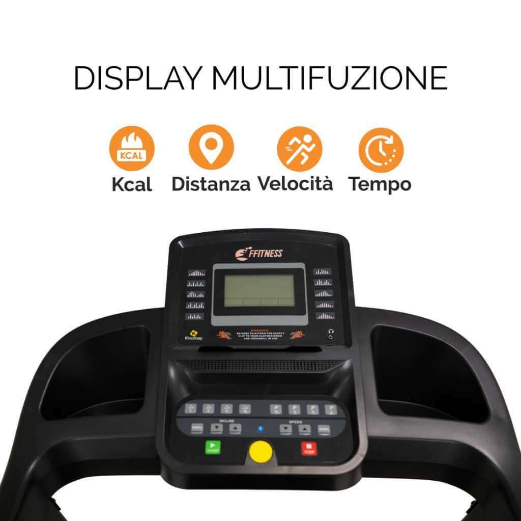 FFitness Tapis Roulant Elettrico 16 km/h FF