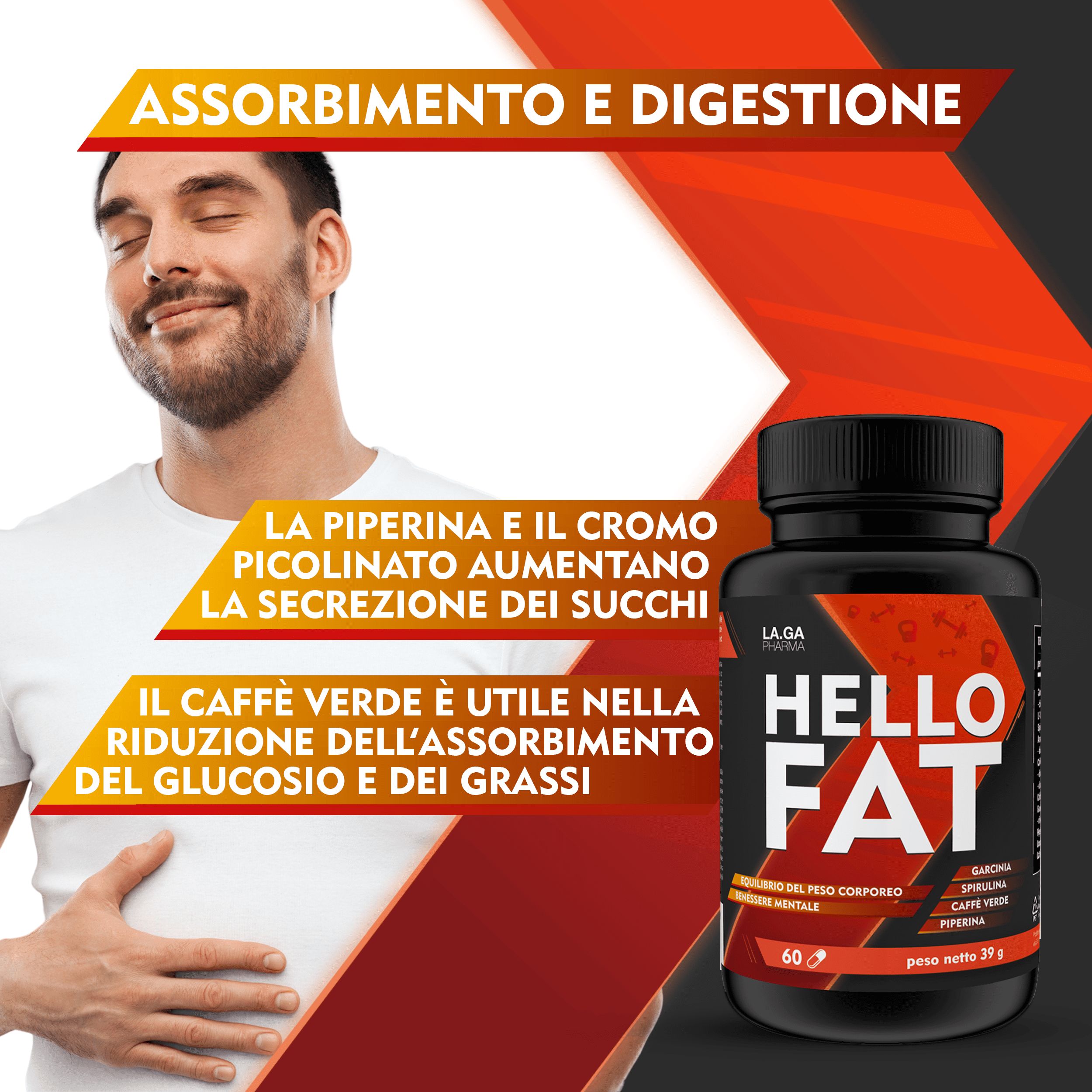 LA.GA Hello Fat Brucia Grassi
